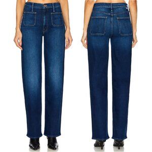 MOTHER The Patch Pocket Rambler Zip Sneak Jean Size 24 NWT